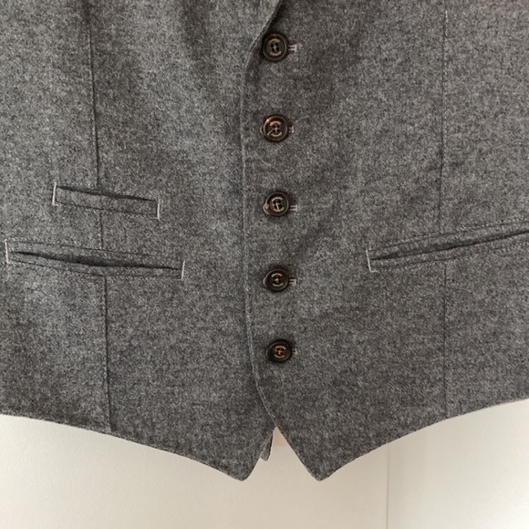 Eleventy Wool Vest, Men’s, Grey, Size M - Picture 3 of 10